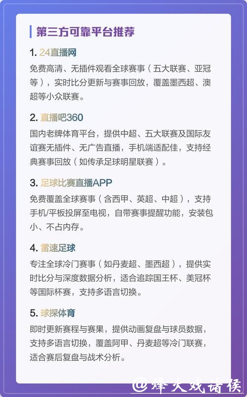 最全世界杯直播平台信息一览表